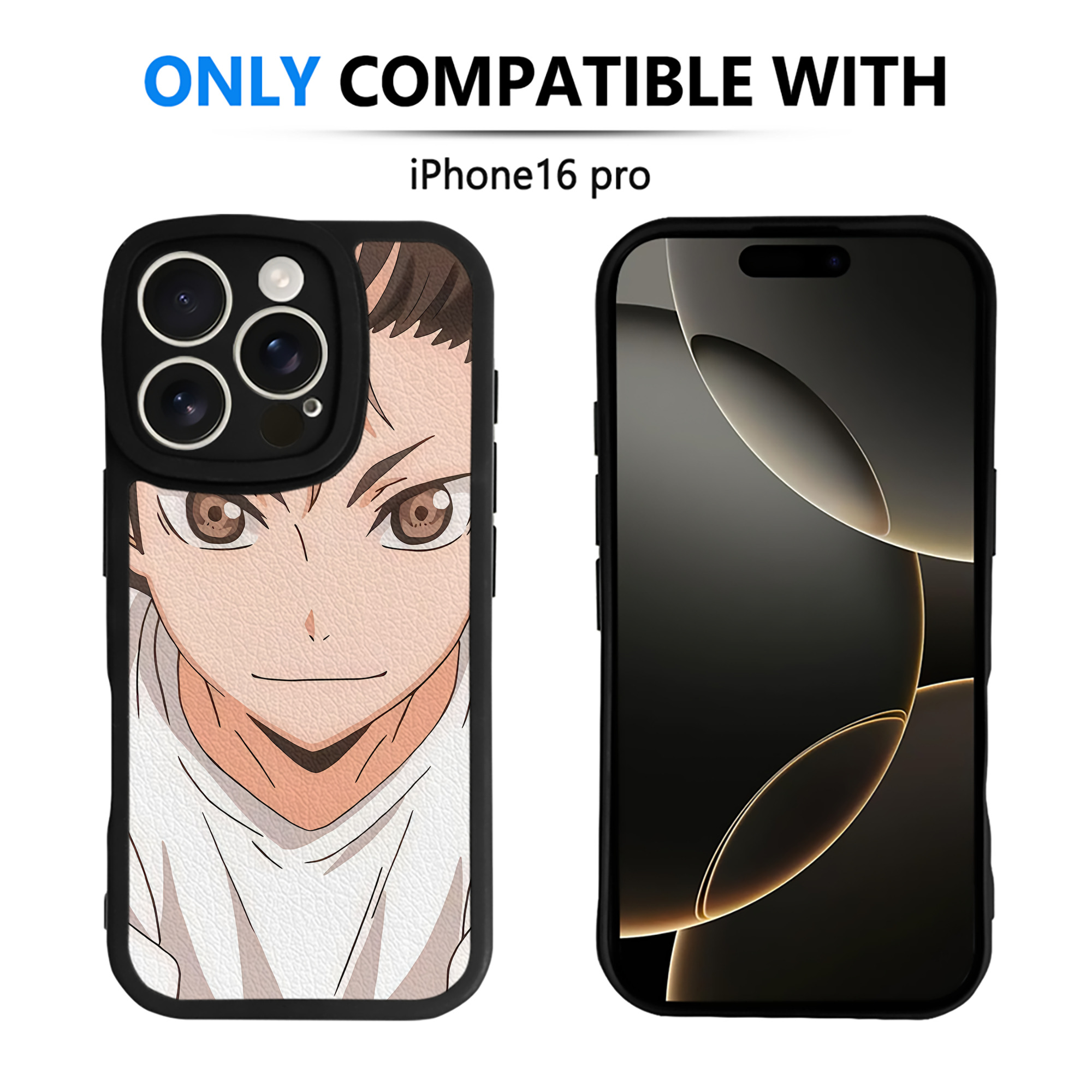 （画像用） ハイキュー!! Haikyu!! 【iPhone 16シリーズ対応】シリコンスマホケース（レザー調） 材質：シリコン
